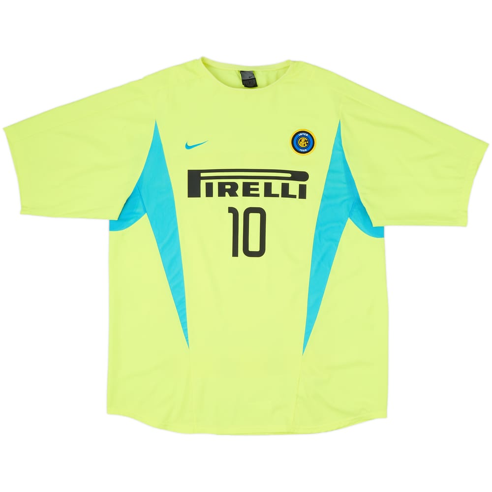 2002-03 Inter Milan Nike Training Shirt #10 - 6/10 - (XL)