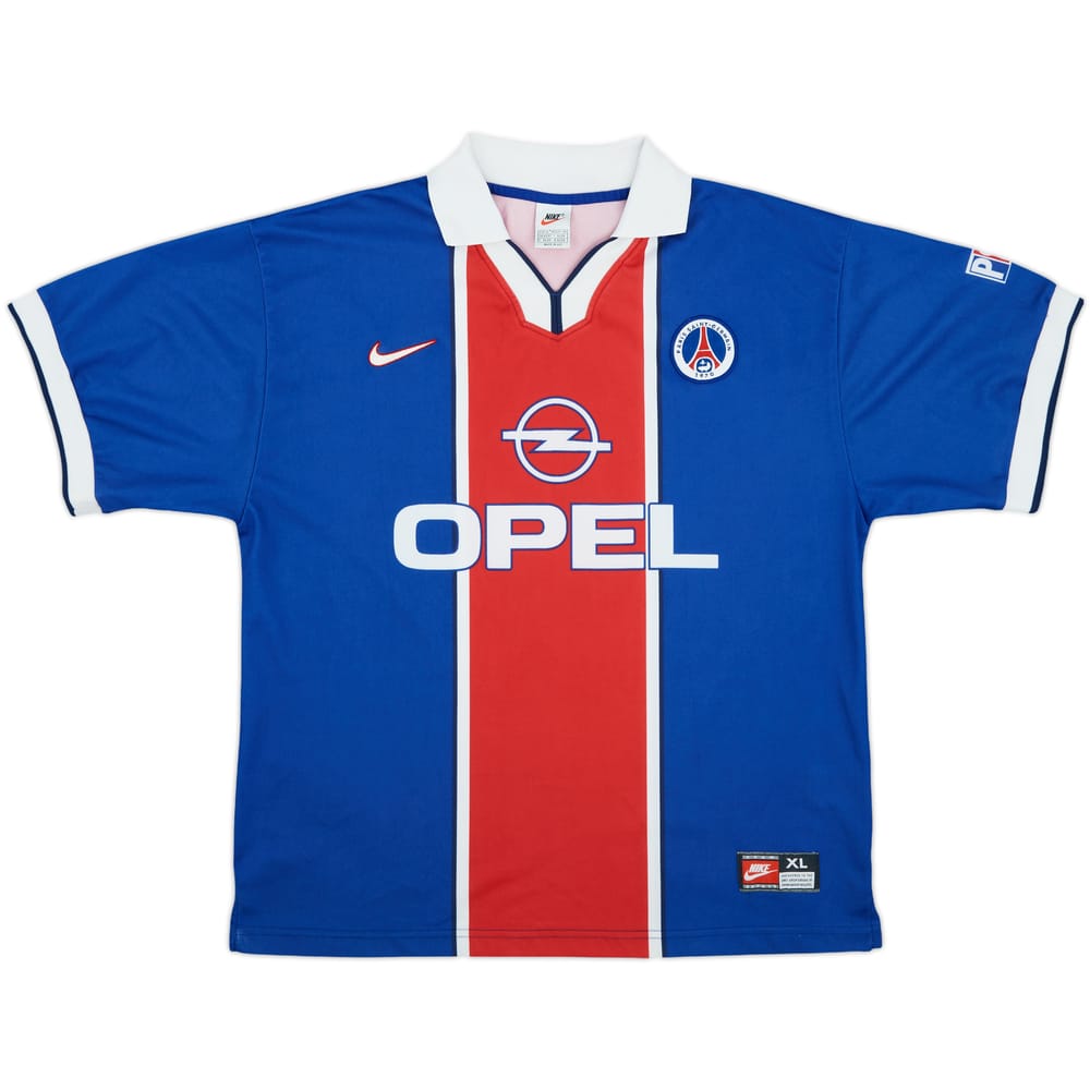 1997-98 Paris Saint-Germain Home Shirt #9 - 6/10 - (XL)