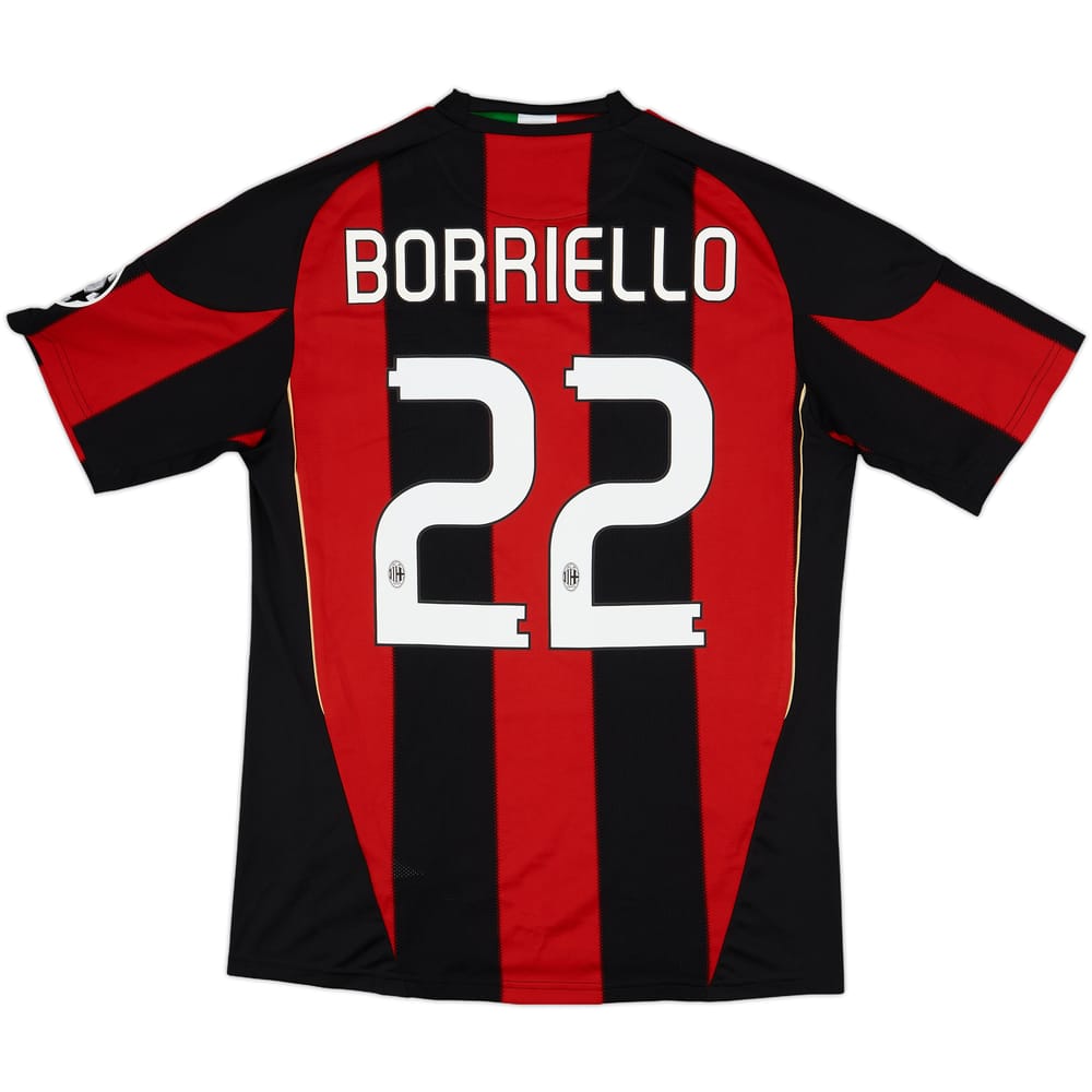 2010-11 AC Milan Home Shirt Borriello #22 - 7/10 - (M)