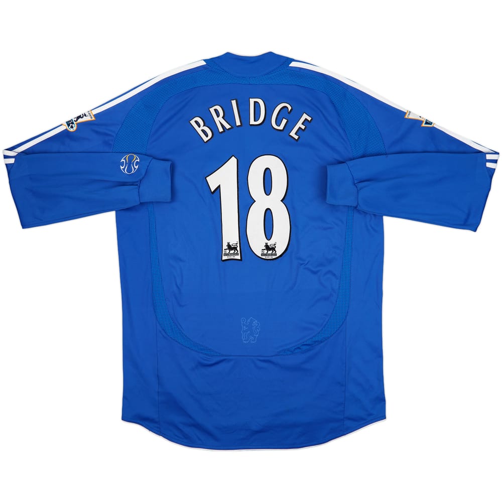 2006-08 Chelsea Home L/S Shirt Bridge #18 - 8/10 - (L)