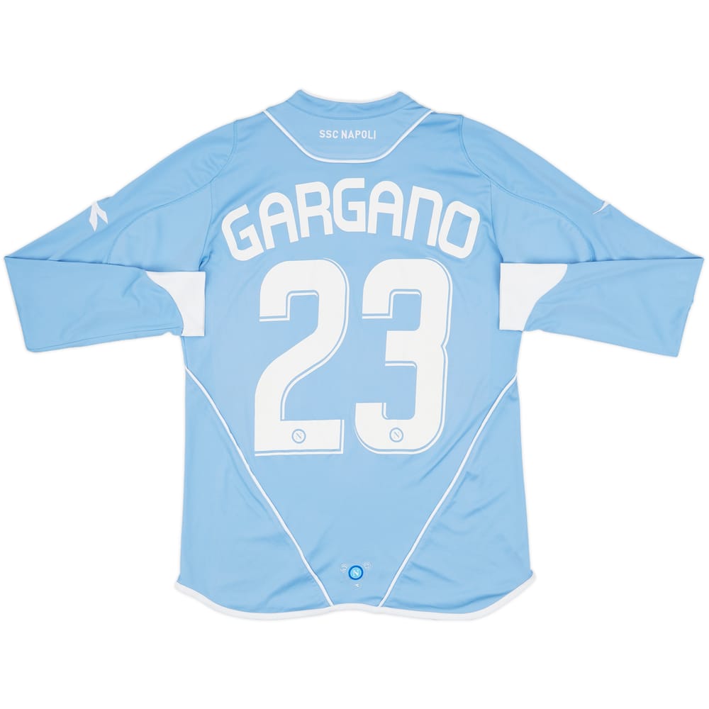 2007-08 Napoli Home L/S Shirt Gargano #23 - 7/10 - (XS)