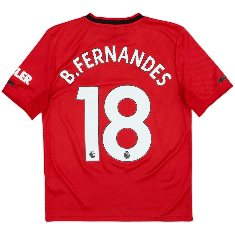 2019-20 Manchester United Home Shirt B.Fernandes #18 - 10/10 - (L.Boys)