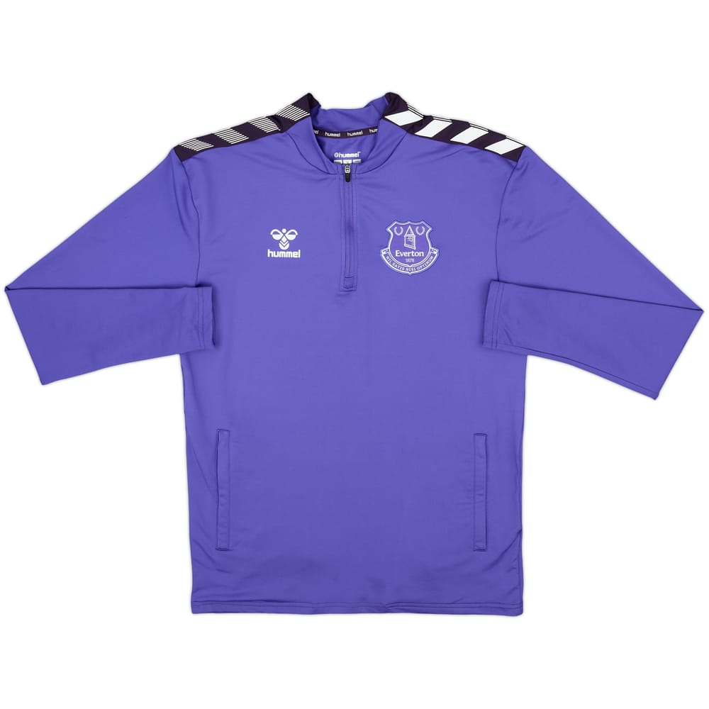 2022-23 Everton Hummel 1/4 Zip Drill Top - 9/10 - (S)