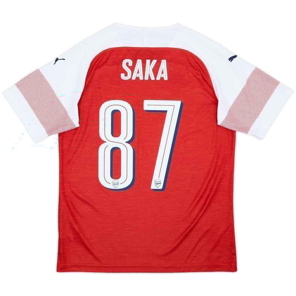 2018-19 Arsenal Home Shirt Saka #87 - 8/10 - (M)