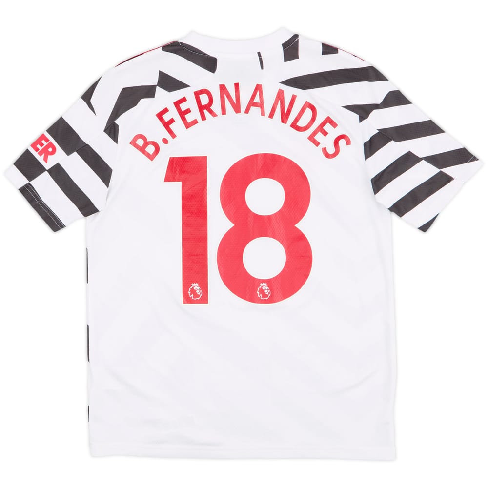 2020-21 Manchester United Third Shirt B.Fernandes #18 - 8/10 - (L.Boys)