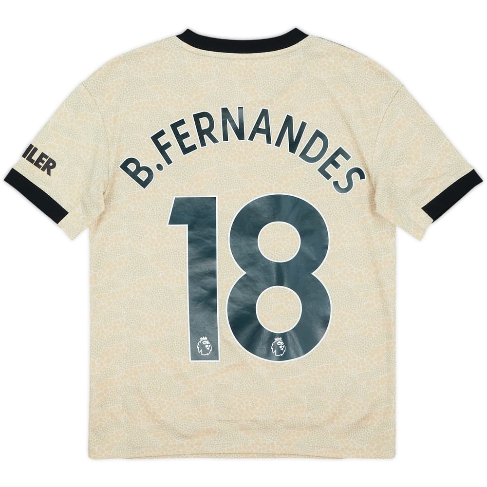 2019-20 Manchester United Away Shirt B.Fernandes #18 - 7/10 - (M.Boys)