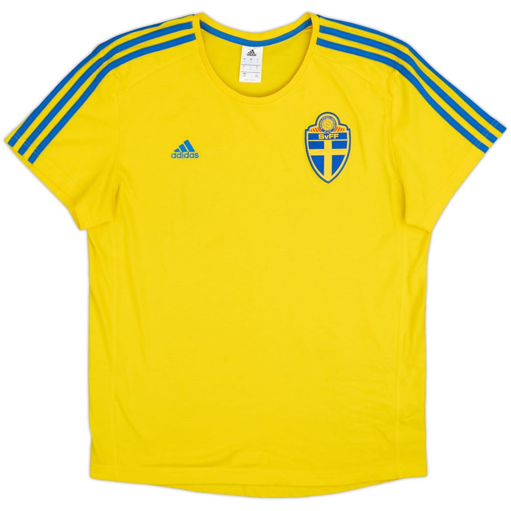 2016-17 Sweden adidas Cotton Tee - 9/10 - (L)