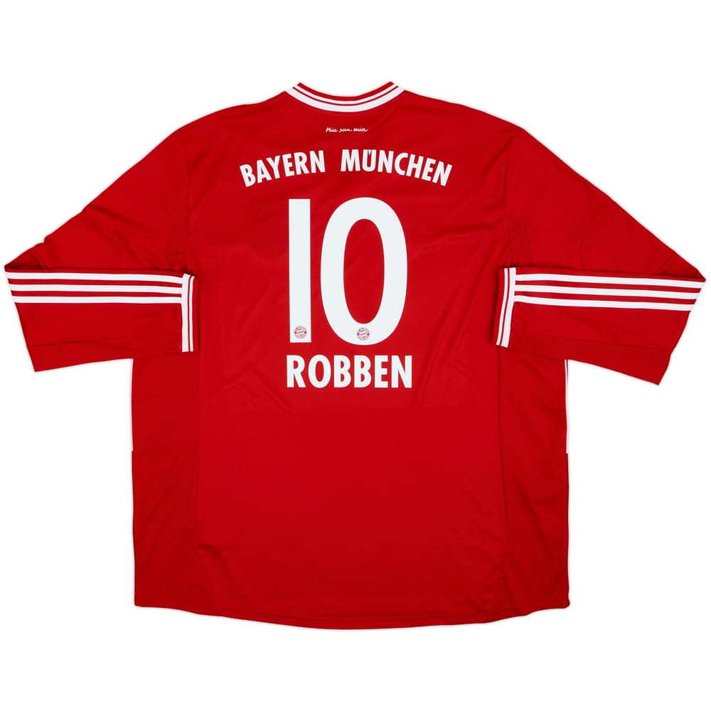 2013-14 Bayern Munich Home L/S Shirt Robben #10 - 9/10 - (3XL)