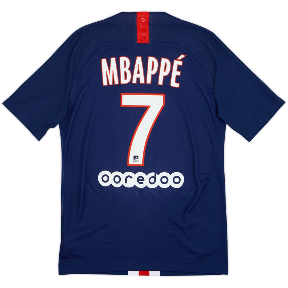 2019-20 Paris Saint-Germain Authentic Home Shirt Mbappe #7 - 8/10 - (S)