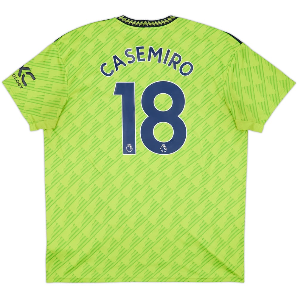 2022-23 Manchester United Third Shirt Casemiro #18 - 7/10 - (XXL)