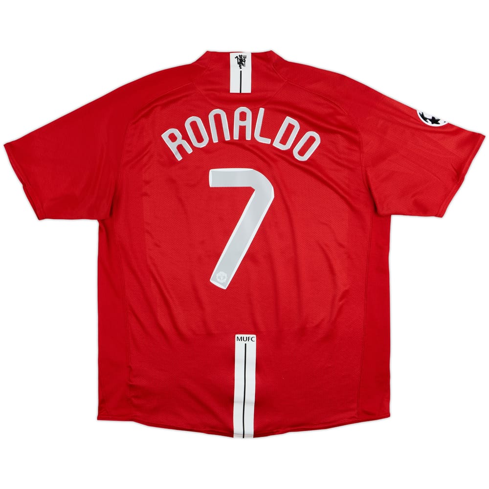 2007-09 Manchester United Home Shirt Ronaldo #7 - 7/10 - (XL)