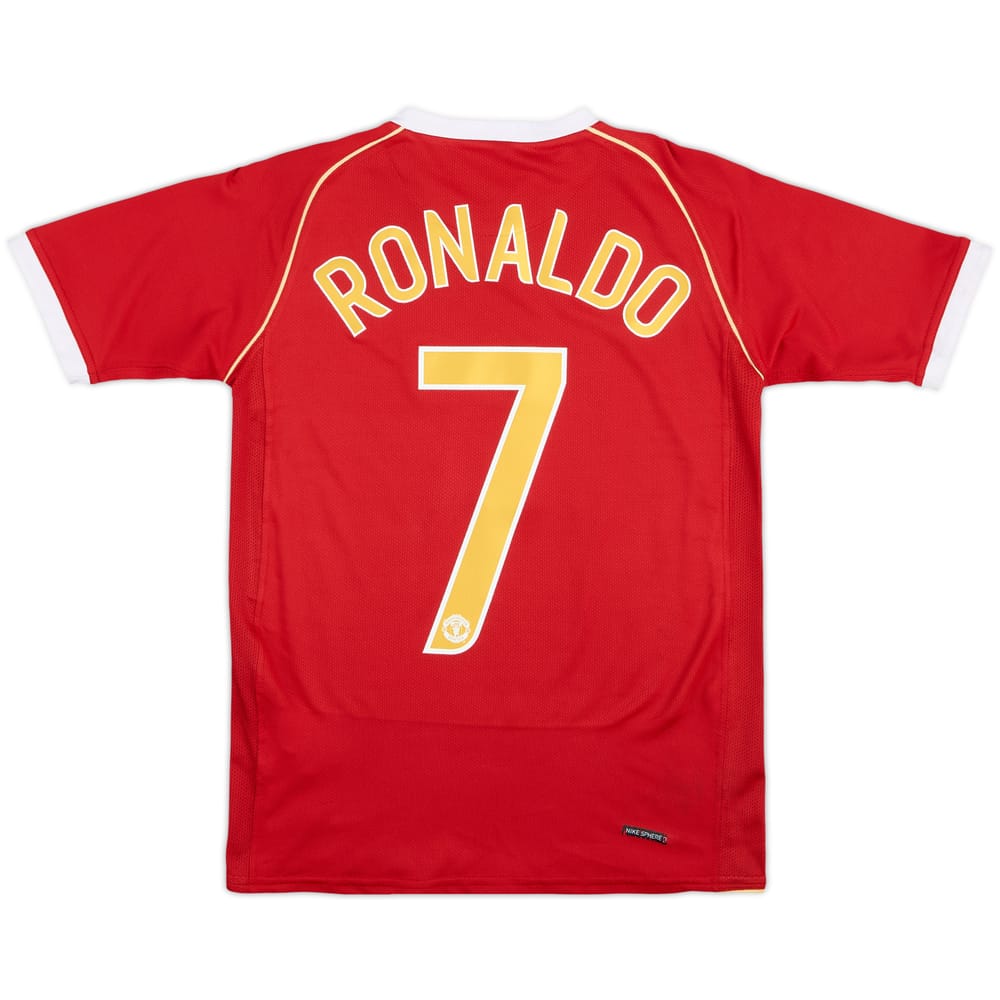 2006-07 Manchester United Home Shirt Ronaldo #7 - 10/10 - (L.Boys)