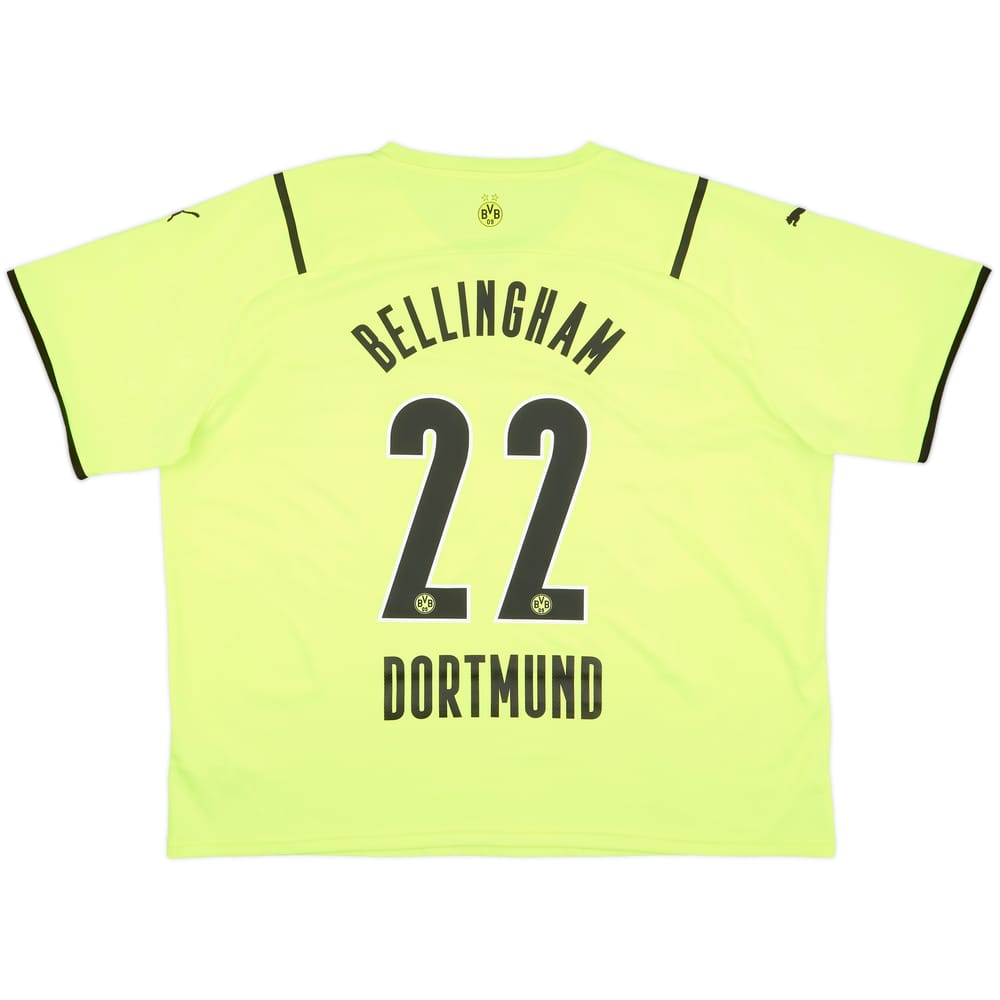 2021-22 Borussia Dortmund European Home Shirt Bellingham #22 - 8/10 - (3XL)