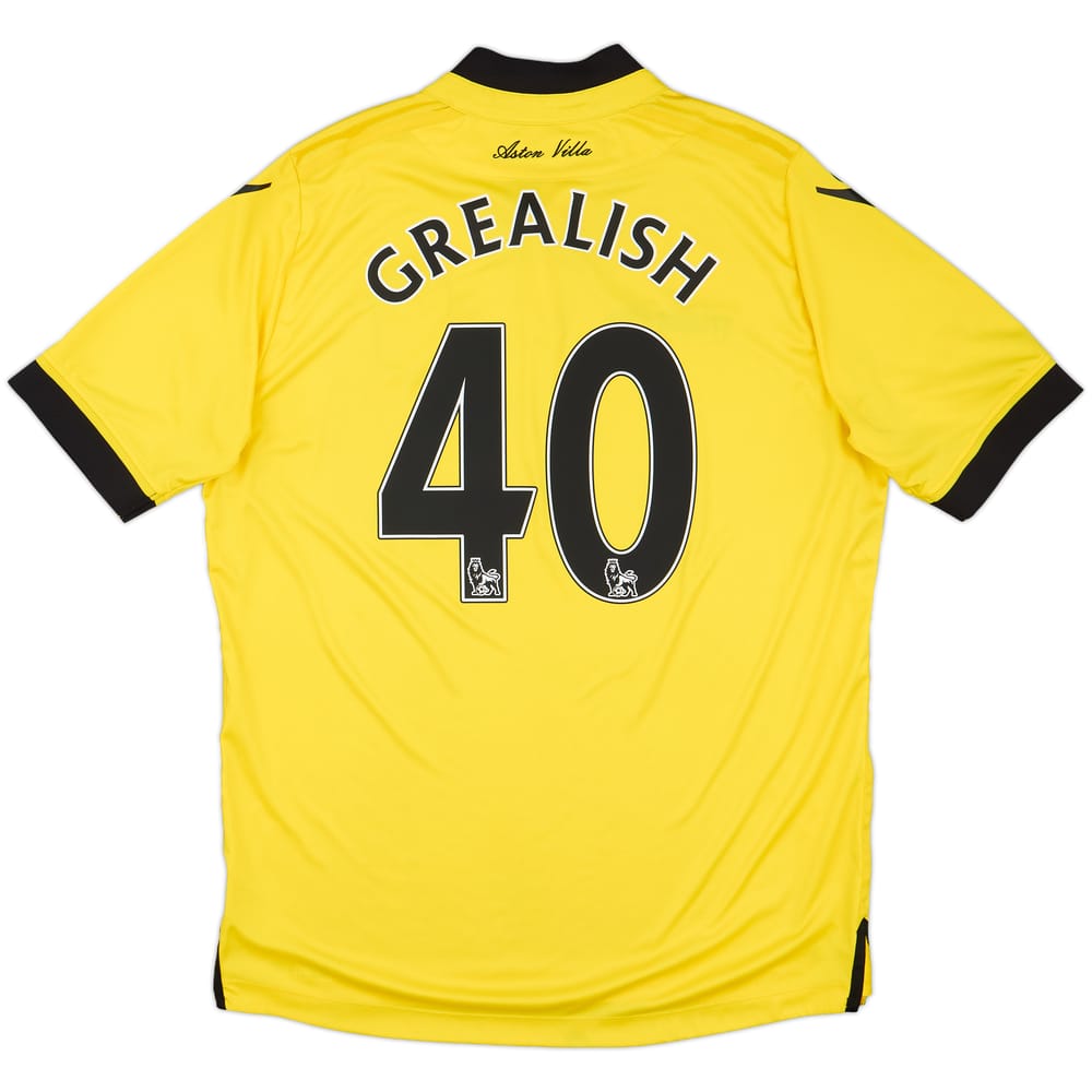 2015-16 Aston Villa Away Shirt Grealish #40 - 9/10 - (L)