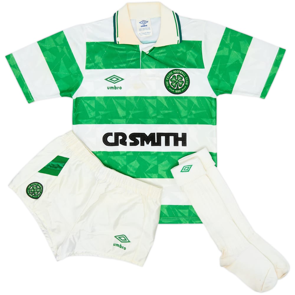 1989-91 Celtic Home Full Kit - 6/10 - (S.Boys)