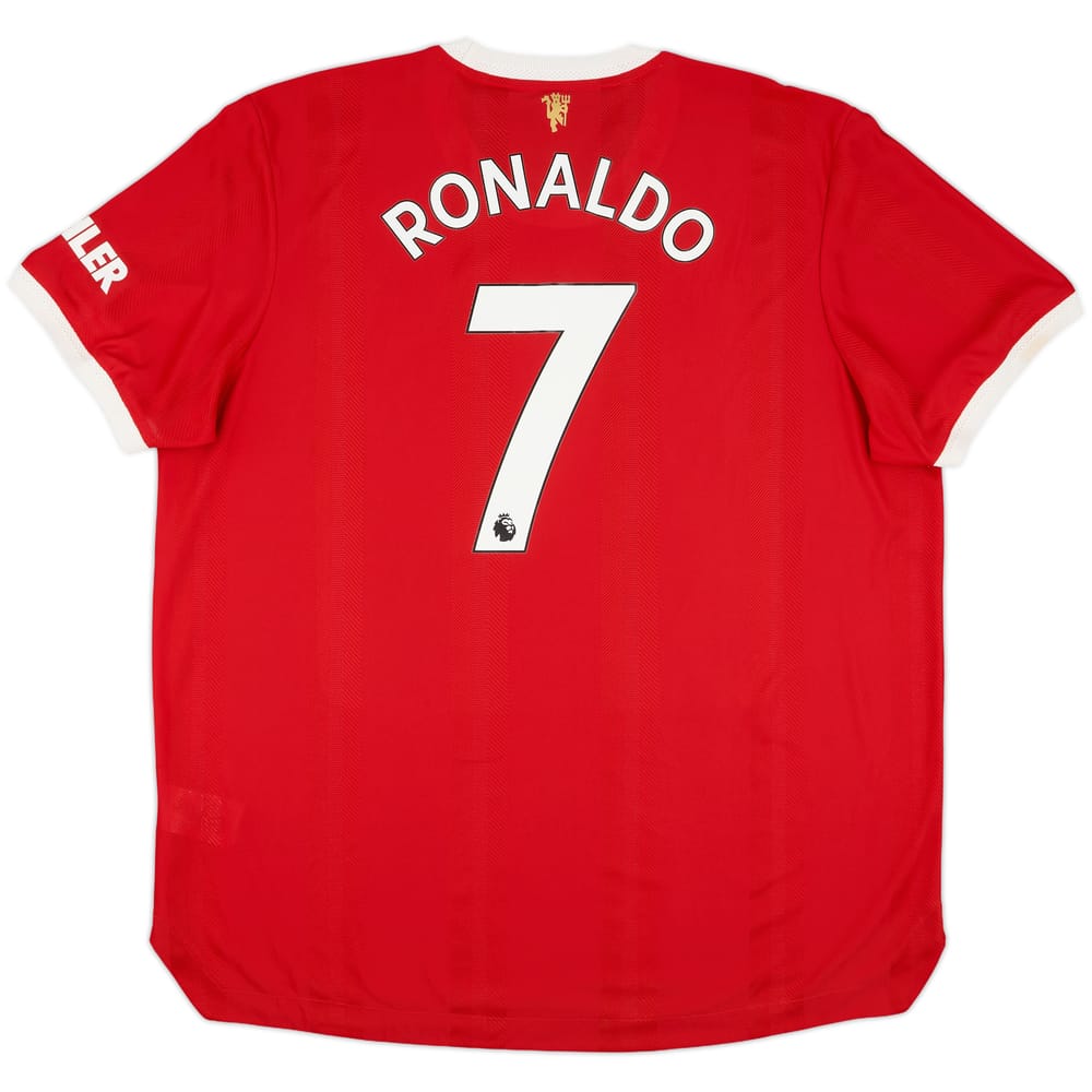 2021-22 Manchester United Authentic Home Shirt Ronaldo #7 - 9/10 - (XXL)