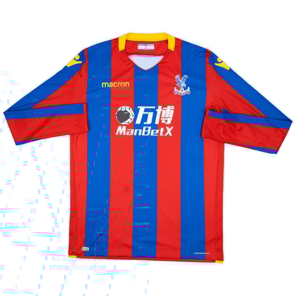 2017-18 Crystal Palace Home L/S Shirt - 4/10 - (3XL)