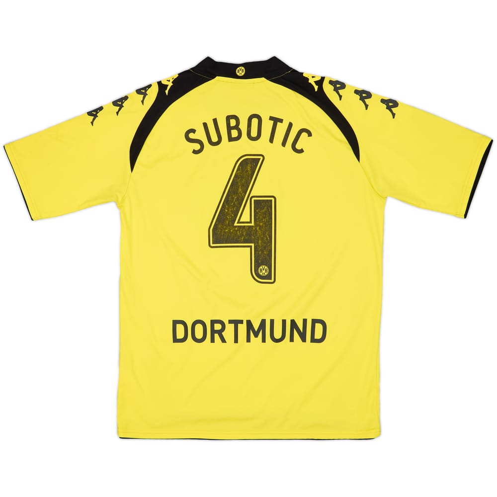 2009-10 Borussia Dortmund Home Shirt Subotic #4 - 6/10 - (XL)