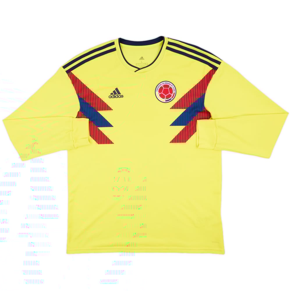 2018-19 Colombia Home L/S Shirt - 9/10 - (L)
