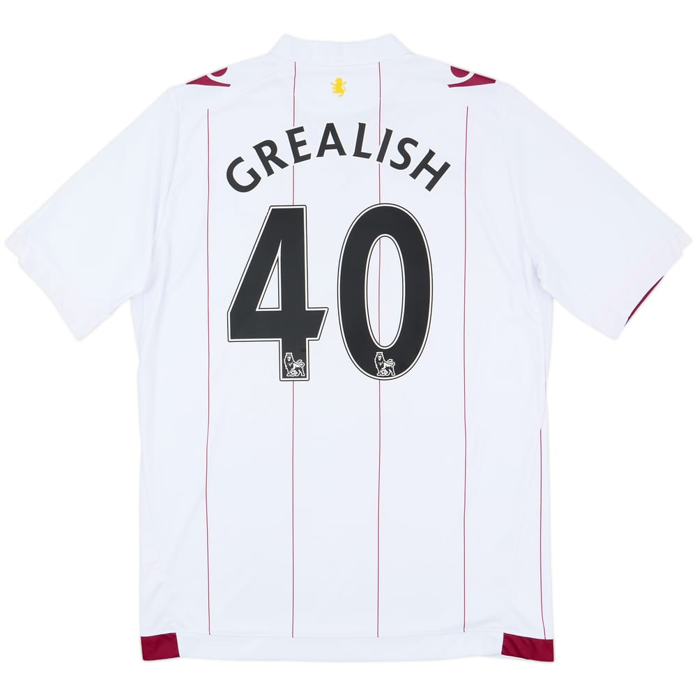 2014-15 Aston Villa Away Shirt Grealish #40 - 9/10 - (XL)