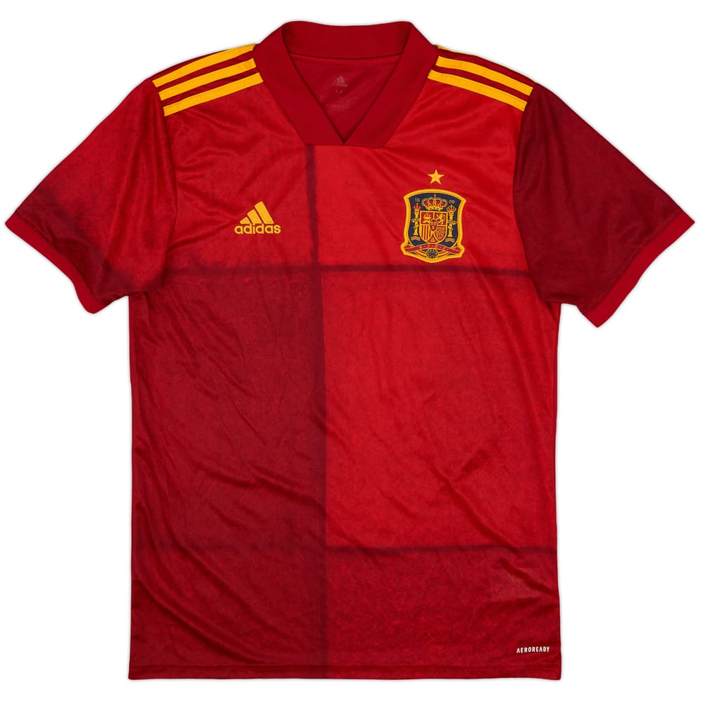 2020-21 Spain Home Shirt - 9/10 - (M)