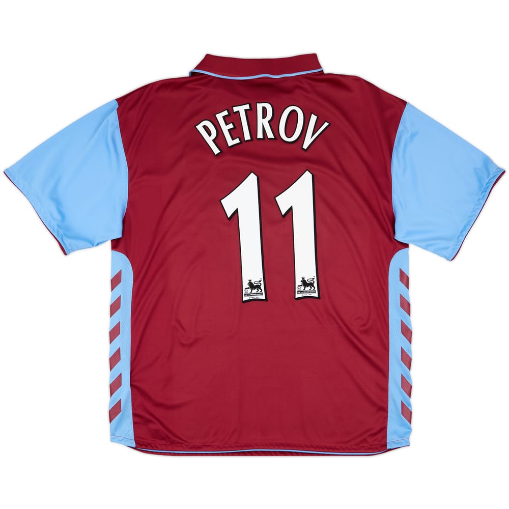 2006-07 Aston Villa Home Shirt Petrov #11 - 9/10 - (XL)