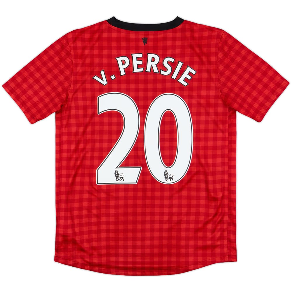 2012-13 Manchester United Home Shirt v.Persie #20 - 8/10 - (L.Boys)