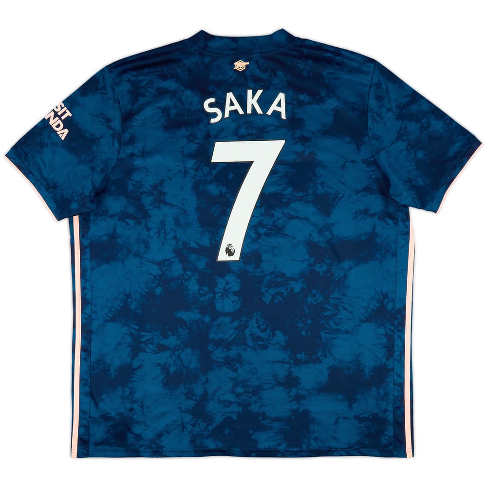 2020-21 Arsenal Third Shirt Saka #7 - 8/10 - (XXL)