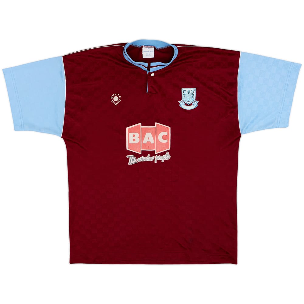 1989-90 West Ham Home Shirt - 5/10 - (L)