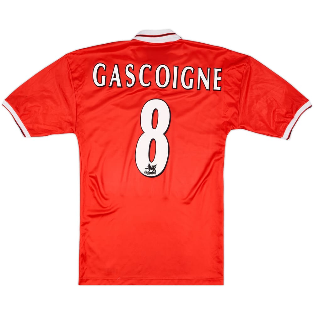 1998-99 Middlesbrough Home Shirt Gascoigne #8 - 9/10 - (S)