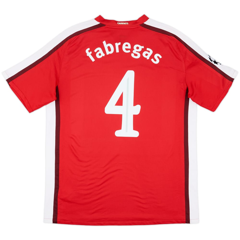 2008-10 Arsenal Home Shirt Fabregas #4 - 9/10 - (L)