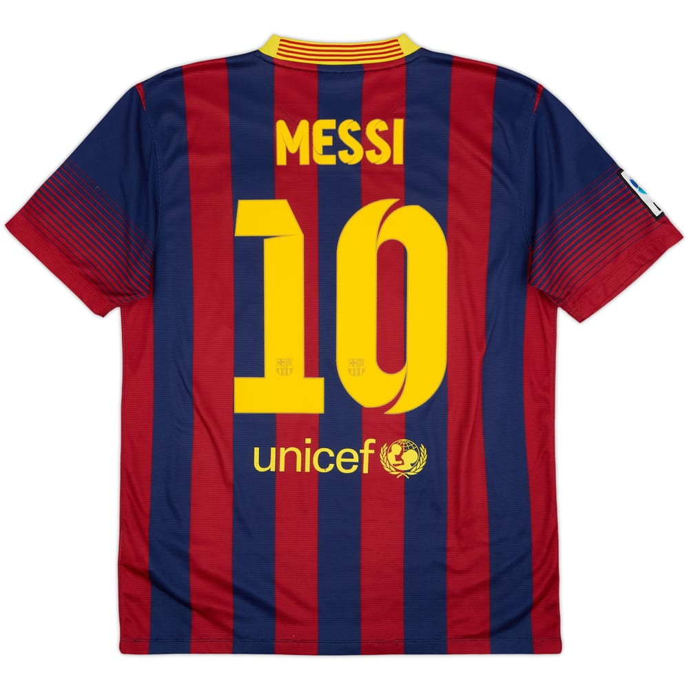 2013-14 Barcelona Home Shirt Messi #10 - 5/10 - (M)