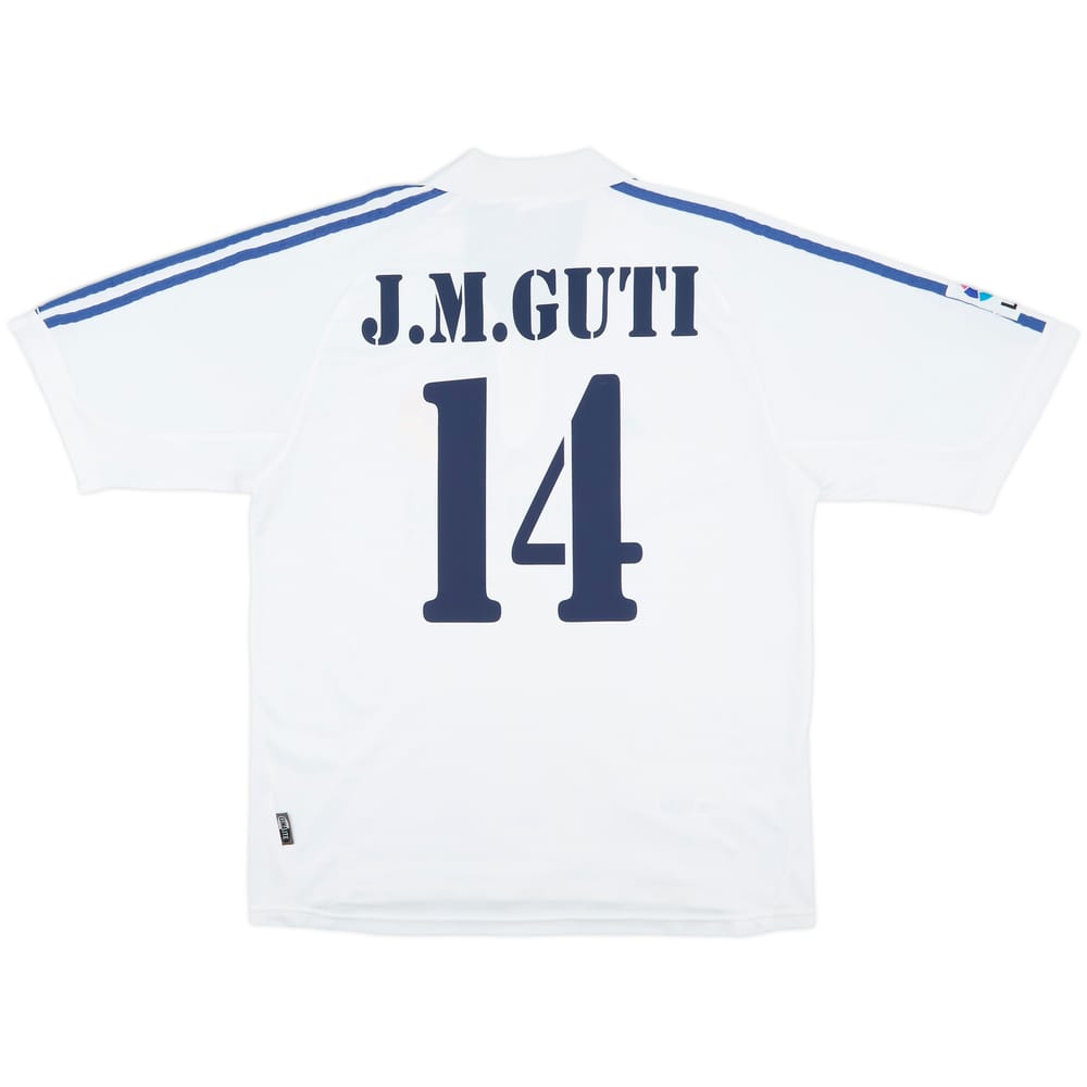 2001 Real Madrid Home Shirt J.M.Guti #14 - 6/10 - (L)