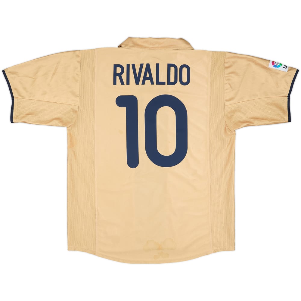 2001-03 Barcelona Away Shirt Rivaldo #10 - 7/10 - (XL)