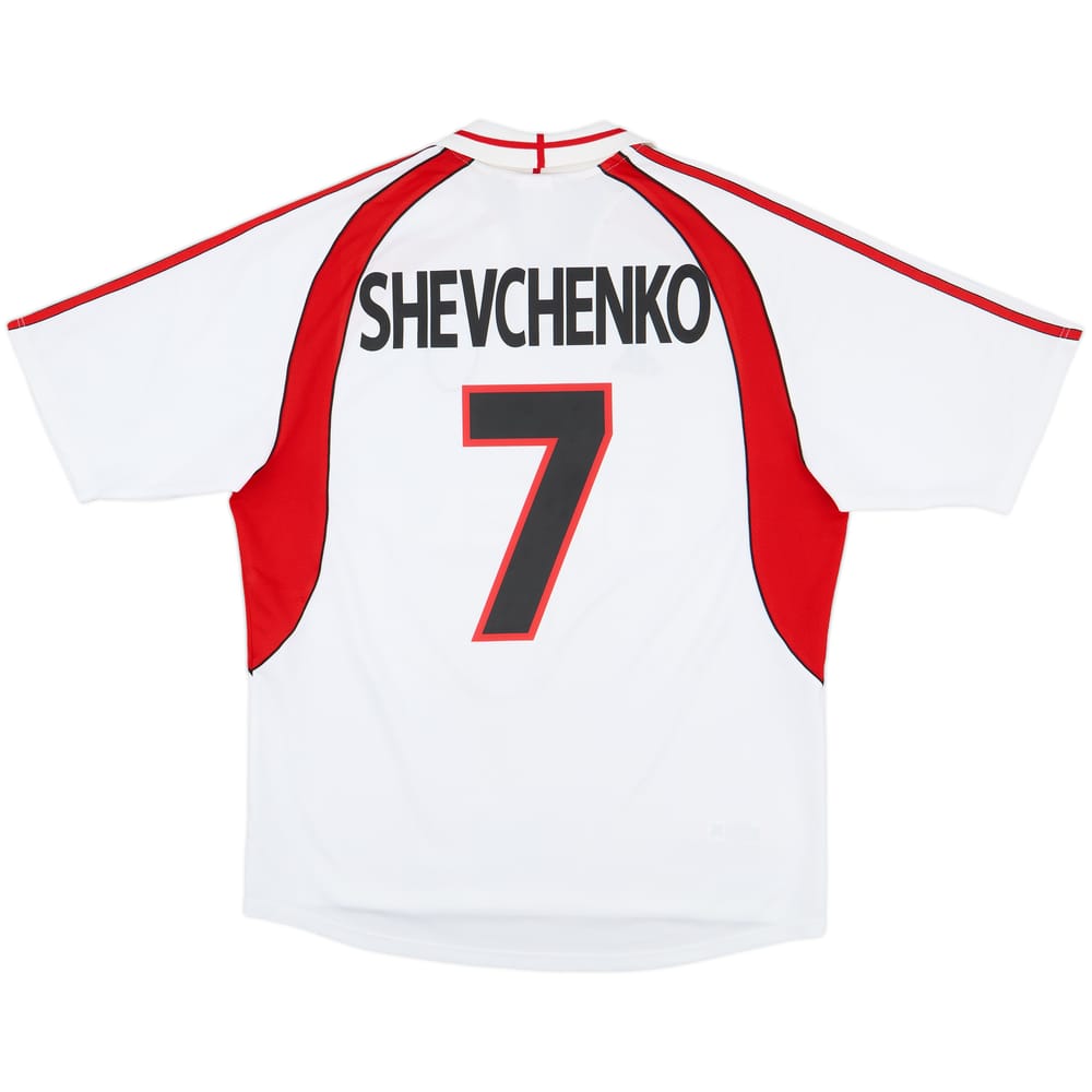 2000-02 AC Milan Away Shirt Shevchenko #7 - 7/10 - (XL)