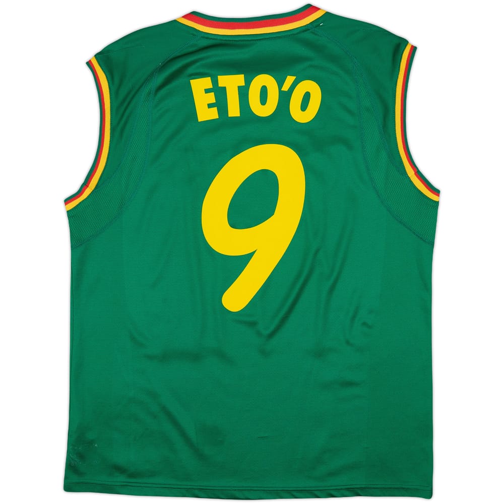 2002 Cameroon Home Vest Shirt Eto'o #9 - 9/10 - (L)