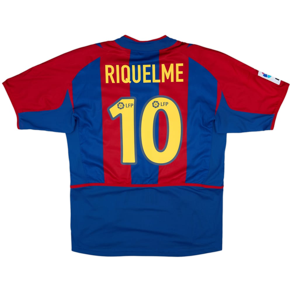 2002-03 Barcelona Player Issue Home Shirt Riquelme #10 - 10/10 - (L)