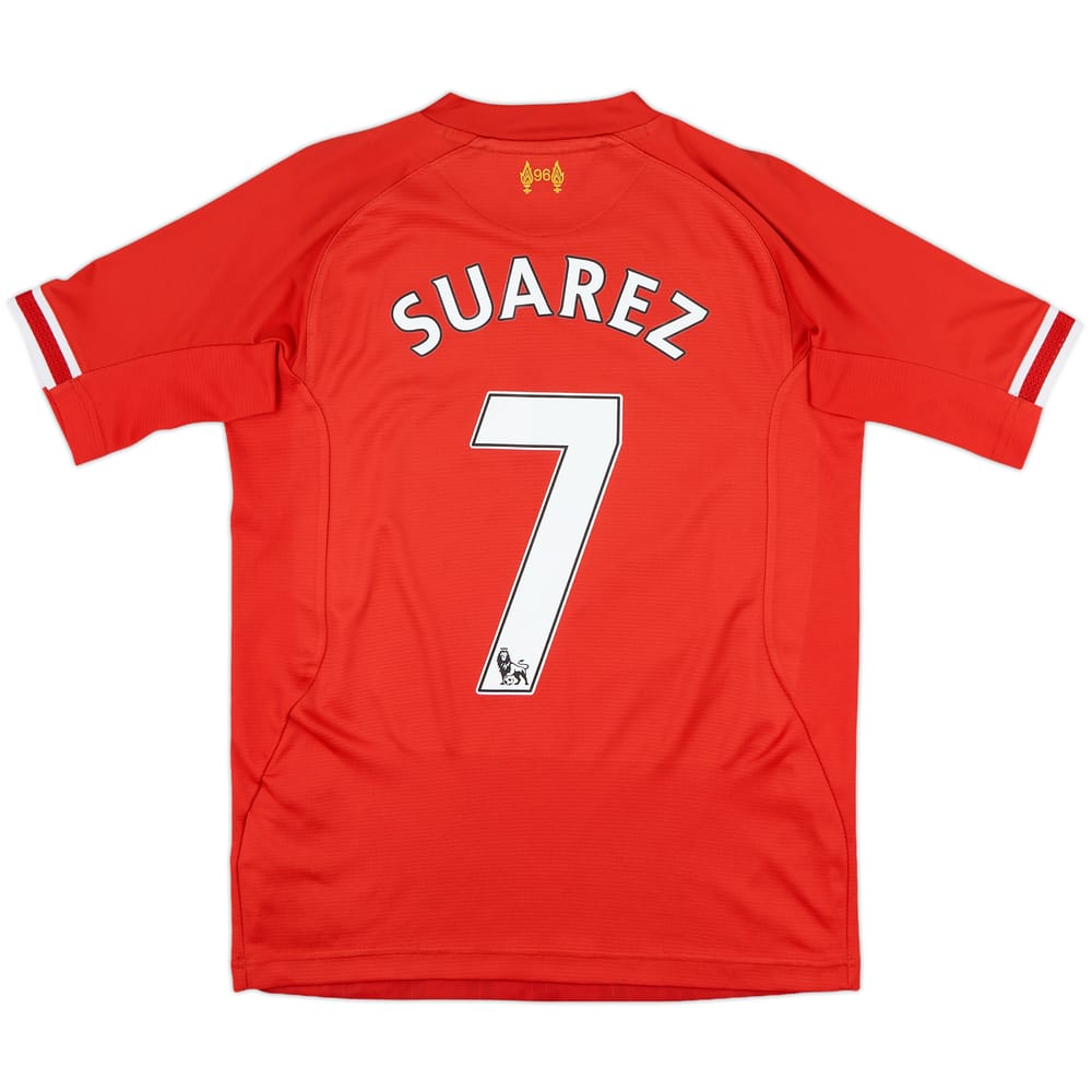 2013-14 Liverpool Home Shirt Suarez #7 - 8/10 - (XL.Boys)