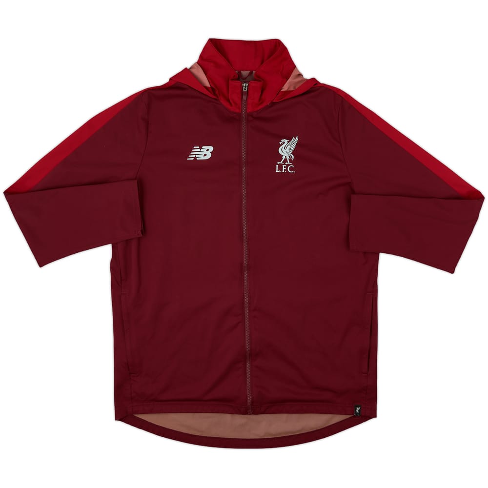 2018-19 Liverpool New Balance Hooded Track Jacket - 8/10 - (XL)