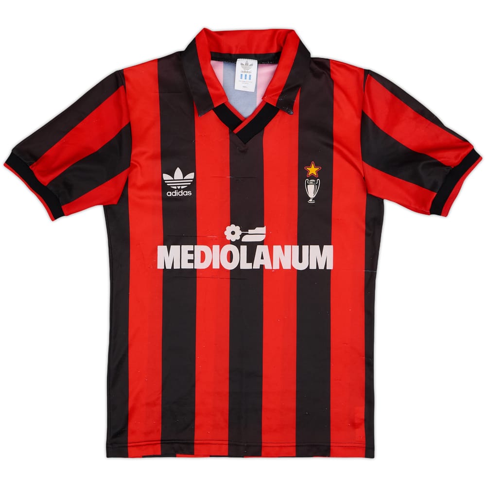 1990-91 AC Milan Home Shirt - 6/10 - (S)