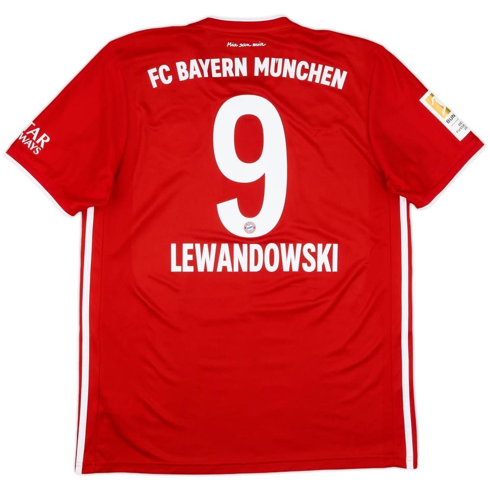 2020-21 Bayern Munich Home Shirt Lewandowski #9 - 8/10 - (L)