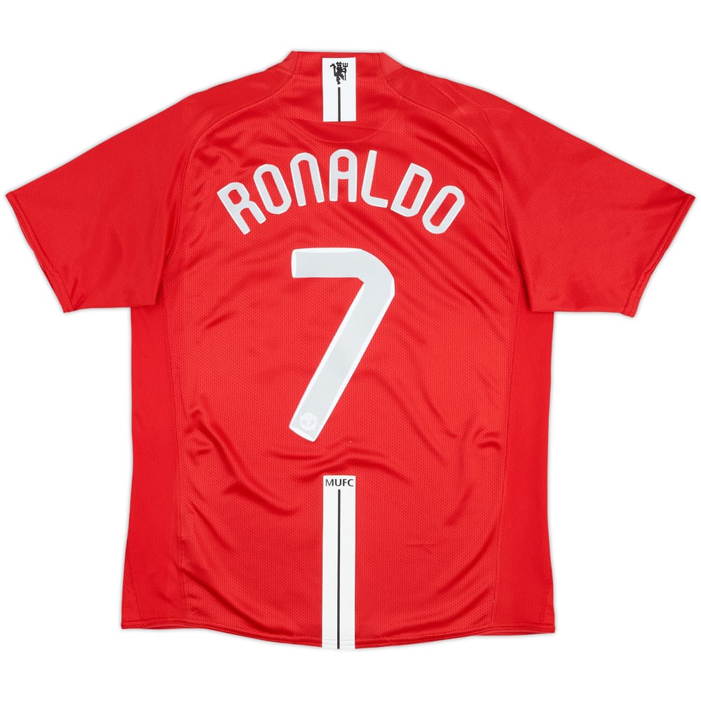 2007-09 Manchester United Home Shirt Ronaldo #7 - 9/10 - (M)