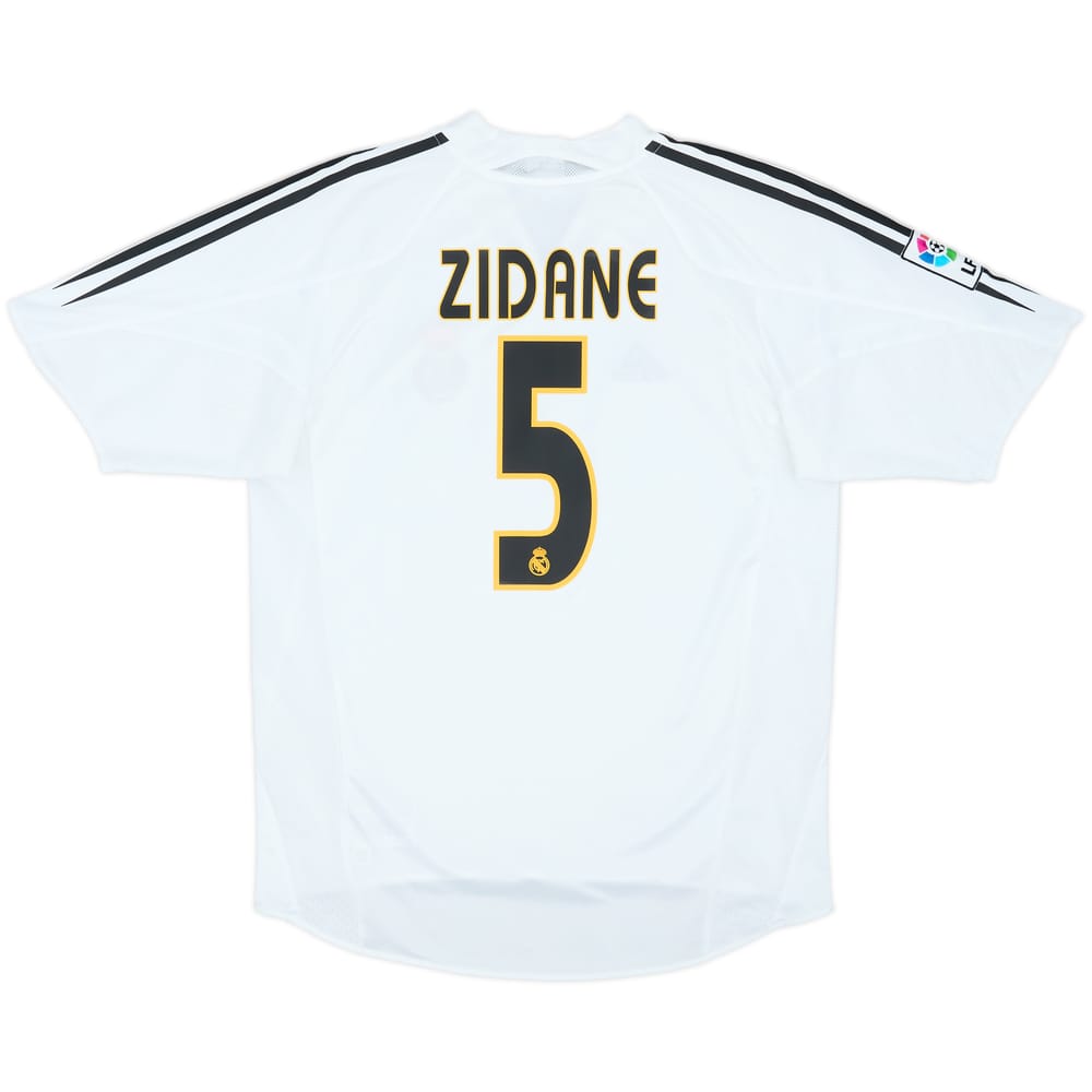2004-05 Real Madrid Home Shirt Zidane #5 - 9/10 - (M)