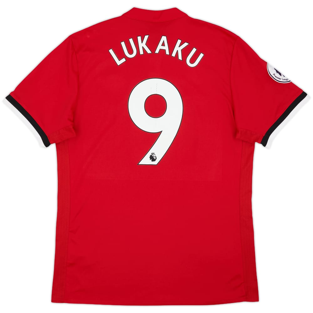 2017-18 Manchester United Home Shirt Lukaku #9 - 6/10 - (L)
