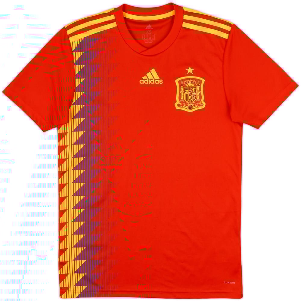 2018-19 Spain Home Shirt - 9/10 - (XS)