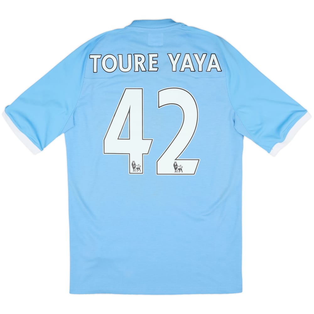2010-11 Manchester City Home Shirt Toure Yaya #42 - 6/10 - (S)