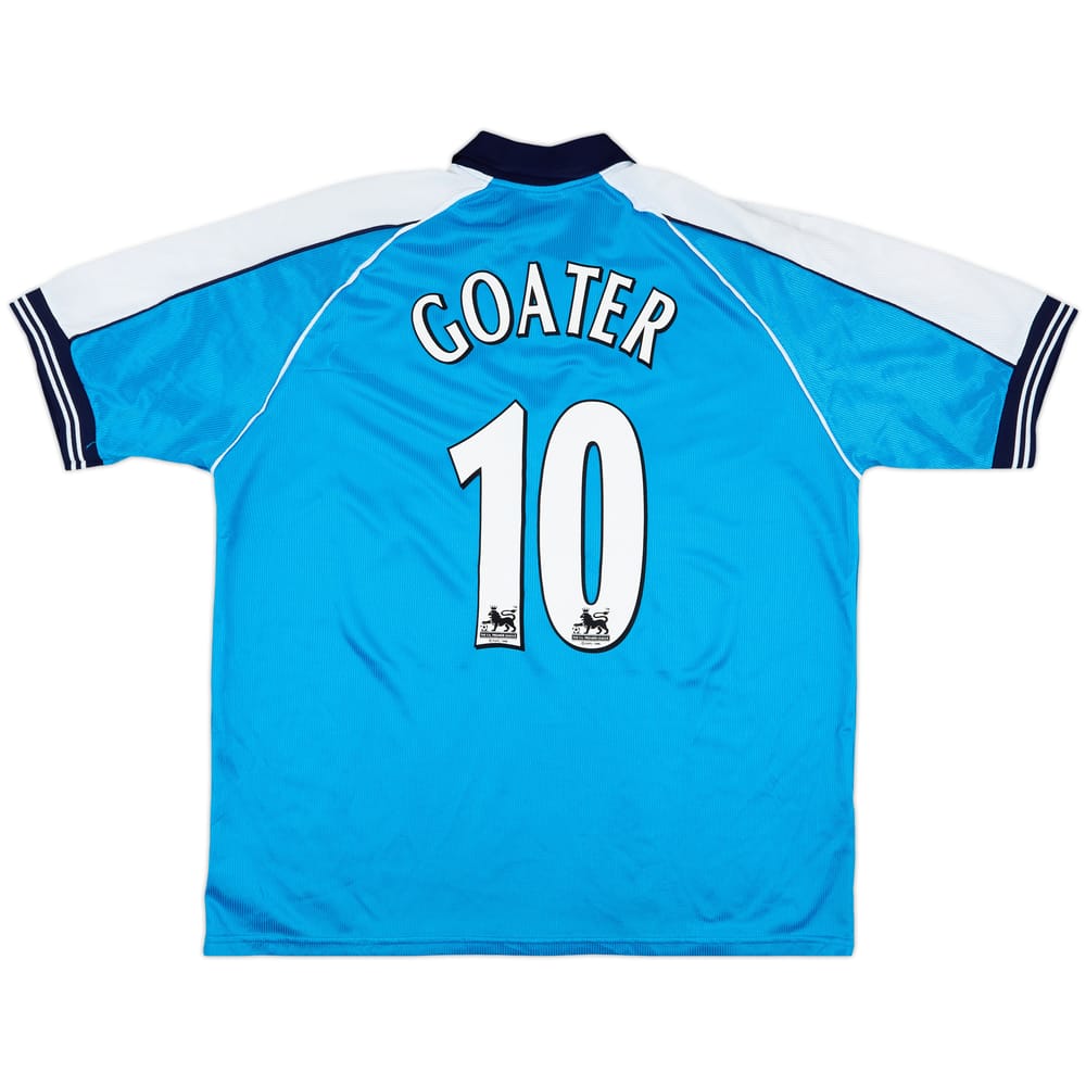 1999-01 Manchester City Home Shirt Goater #10 - 9/10 - (XL)