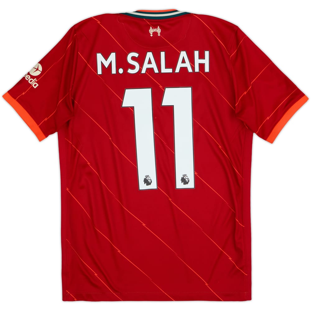 2021-22 Liverpool Home Shirt M.Salah #11 - 6/10 - (XL.Boys)