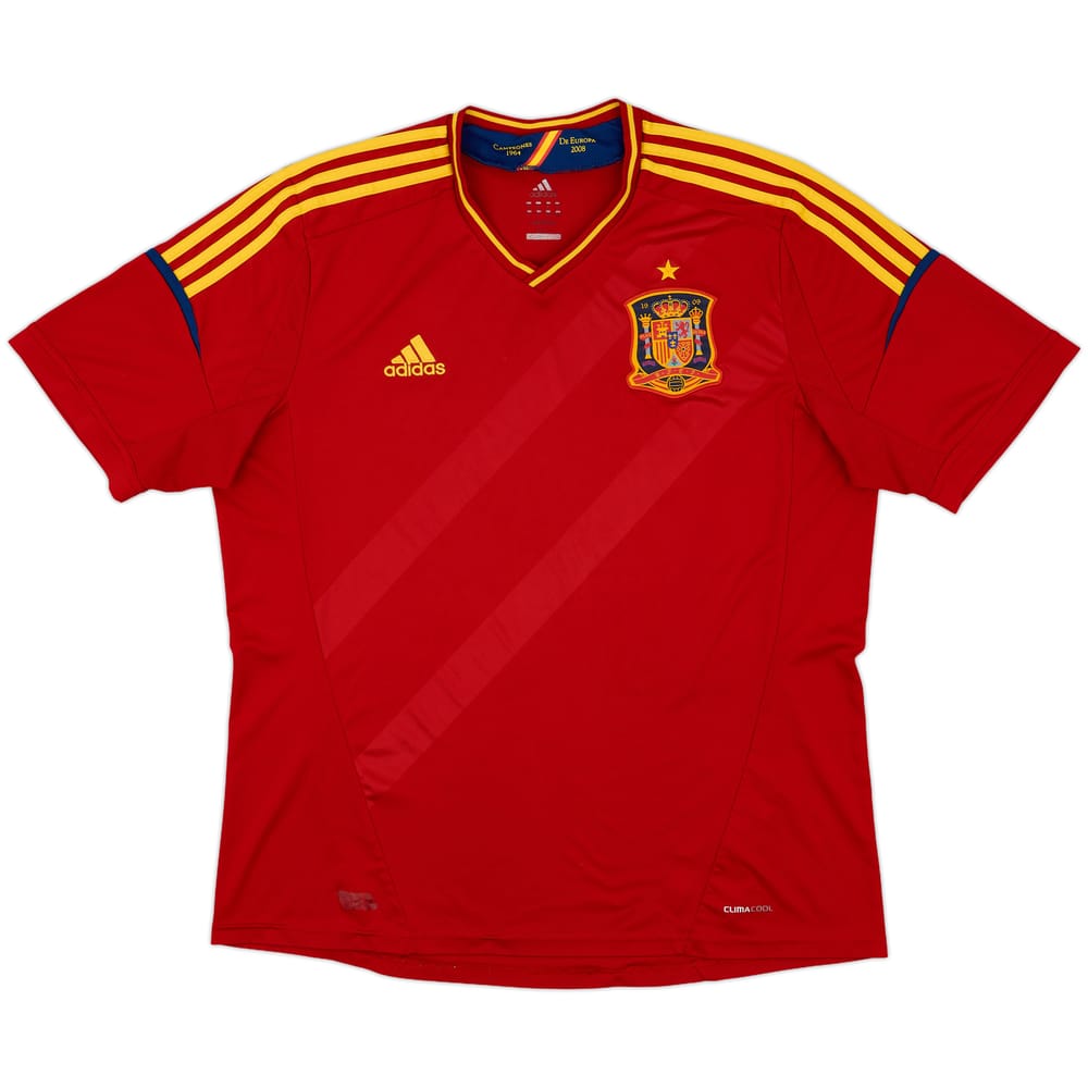 2011-12 Spain Home Shirt - 8/10 - (XL)
