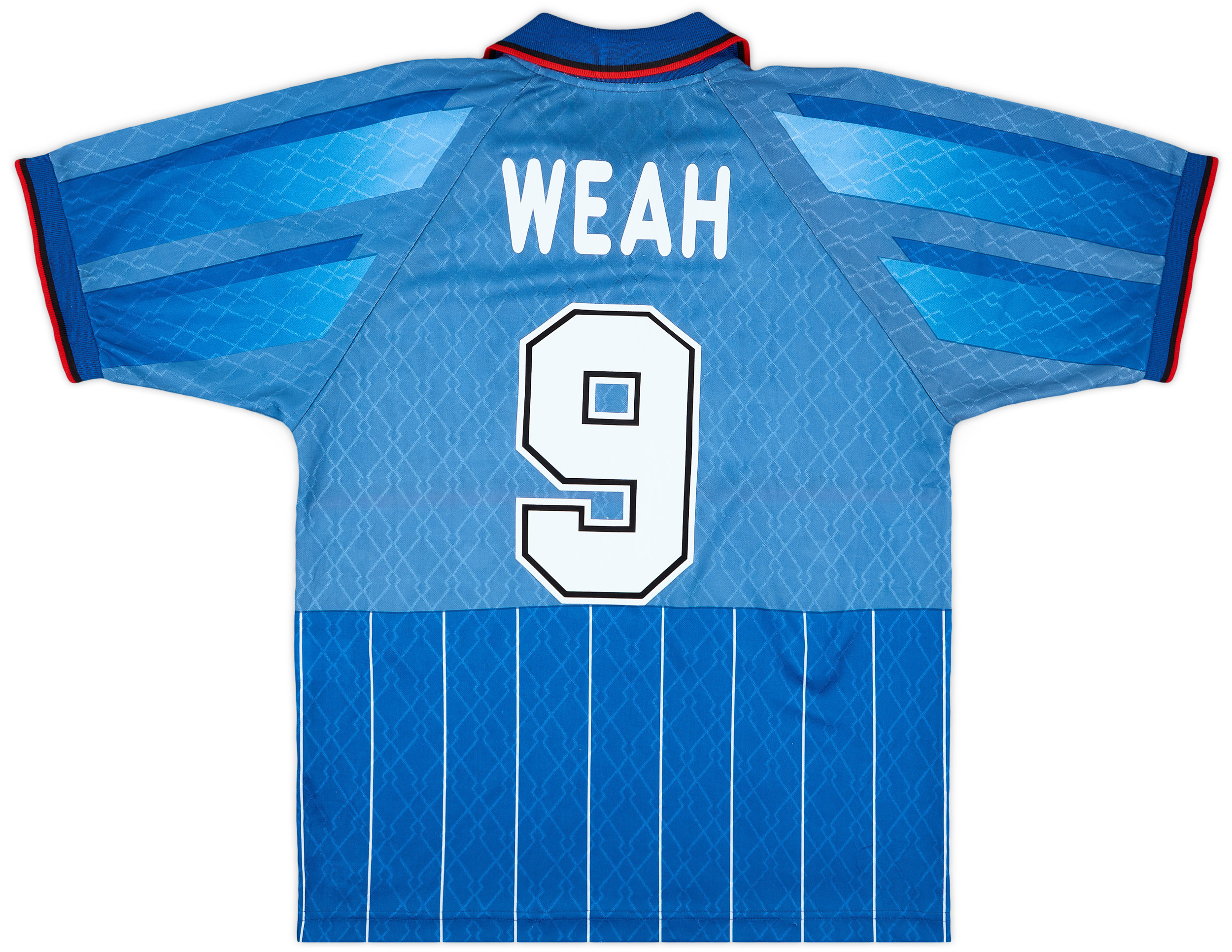 1995-96 AC Milan Fourth Shirt Weah #9 - 9/10 - (M)